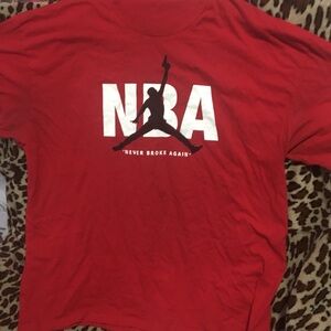 XL NBA Youngboy Never Broke Again Shirt Hip Hop Basketball Sports Red
